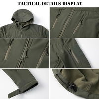 Veste bomber softshell imperméable coupe-vent à capuche et fermeture éclair pour unisexe