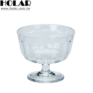 ถ้วยไอศกรีมพลาสติกใสทรงเตี้ยแบบวินเทจ ผลิตในไต้หวัน ยี่ห้อ Holar สำหรับจัดเลี้ยง บุฟเฟ่ต์ และร้านไอศกรีม - Product Image 1