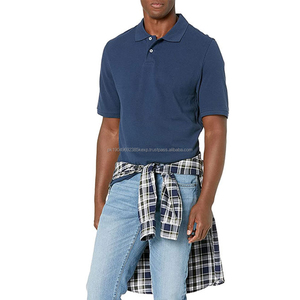 Fabricant d'usine fournissant des polos pour hommes avec logo personnalisé imprimé, motif uni, commandes en gros, vente mondiale - Product Image 1