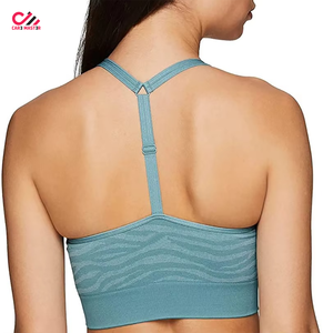 High Support Reversible Custom Logo Yoga Sport <b>Bra</b> Lightweight Breathable Windproof Eco-Friendly Push-up Tops Seamless <b>Cups</b> Plus - Product Image 2