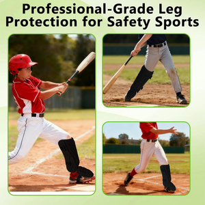 Protège-tibias et chevilles professionnel Work N Shine WA-BLG-002 pour baseball, en cuir PU léger avec cadre en aluminium - Product Image 6