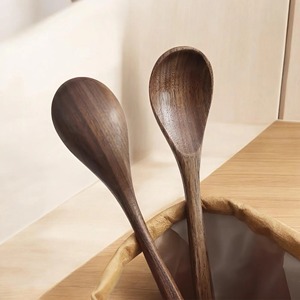 Cuillères en bois jetables classiques écologiques personnalisées pour mariage, ustensiles de cuisine en gros pour fabricants - Product Image 5
