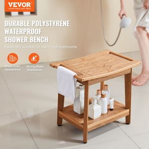 21X14X18.5 in legno in Poly panca doccia mobili da bagno-sedia sgabello doccia - Product Image 2