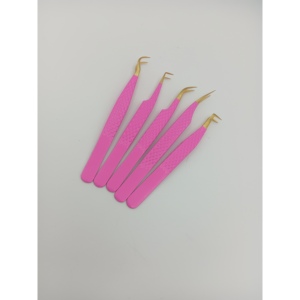 Professional Premium Gold-Plated Lash Extension Tweezers with Precision Smooth Tip for Artists and <b>Trainers</b> - Product Image 1