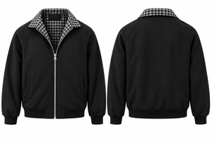Custom Unisex Black Full <b>Zip</b> <b>Hooded</b> Jacket Casual Streetwear Polyester Sweatshirt Wholesale - Product Image 2