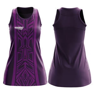 Tenue de netball professionnelle pour équipe |   Uniforme de netball par sublimation avec logo, nom et numéro de l'équipe |   Polyester respirant - Product Image 3