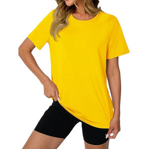 Camisetas de Cuello Redondo Curated Essentials para Mujer, al por Mayor, de Poliéster, Casuales, Ecológicas, Estilo Urbano, Selección de Verano - Product Image 4