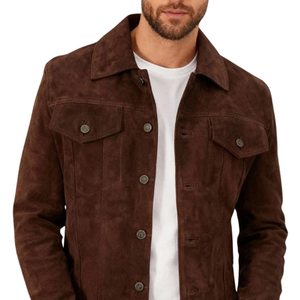 Men Signatures Premium Leather Suede <b>Jacket</b> Crafted For The Modern Man Bold Leather Suede <b>Jacket</b> For Men - Product Image 5