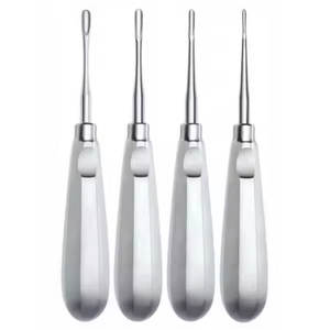 Juego de Elevadores de Luxación Manuales de Acero Inoxidable de Alta Calidad con Empuñadura Ergonómica, Diseño de Diferentes Formas para Extracción Dental de Raíces - Product Image 1
