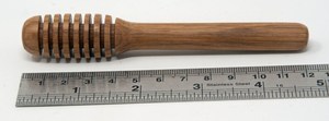 Wooden Honey Dipper Stick Natural Material Round Shape Polished Finish Reusable High Quality Kitchen for Tabletop Use - Product Image 3