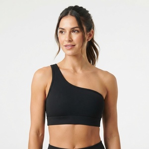 Top Deportivo Personalizado al por Mayor, de un Solo Hombro, Acanalado, para Gimnasio, Entrenamiento, Fitness, Ropa Deportiva - Product Image 1