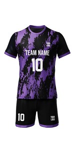 High Quality Team Club Soccer Uniforms Football Shirts Children Shorts Set Custom Sublimation Soccer Jersey Set Kids - Product Image 3