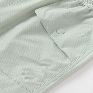 Pantalones de Nailon Tejido Verde para Niñas, Cintura Elástica, Casuales, Ecológicos, de Secado Rápido, Suaves, Transpirables, para Uso Diario al Aire Libre - Product Image 5