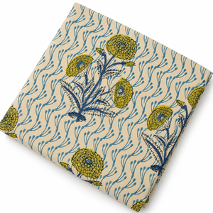 Tela Floral 100% Algodón con Estampado a Mano para Ropa de Cama, Fundas de Edredón y Diseños Personalizados - Product Image 3