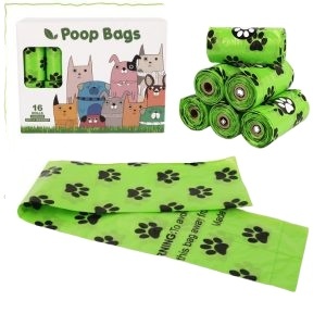 Bolsa de basura para mascotas de buena calidad con logotipo impreso personalizado, plástico ecológico, compostable, biodegradable, desechable, rollo de bolsa para caca de perro - Product Image 3