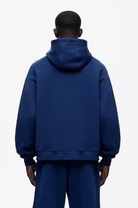 <b>Tracksuit</b> Set Comfortable Top Seller 2-Piece Design Men's Casual Winter Sports Zipper Hooded Solid Heavyweight - Product Image 2