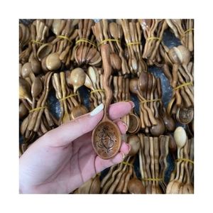 Cuillères en bois de qualité supérieure 2026, sélectionnées pour un usage quotidien en cuisine, en bois pur, propres, sûres, fiables et écologiques – Outil de cuisson - Product Image 2