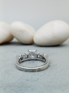Customizable 925 <b>Sterling</b> <b>Silver</b> Solitaire Engagement Wedding Anniversary <b>Ring</b> VVS Diamond 14k/18k Gold Trendy <b>Set</b> Diamond Gifts - Product Image 2