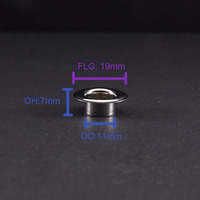 Œillet rond en laiton de 19 mm fabriqué à Taïwan – Couleurs laiton nickelé, bronze noir pour vêtements, chaussures, sacs |   Curtaintw.com