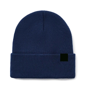 Gorro de Invierno Unisex Personalizado con Logotipo OEM, Color Crema, 100% Acrílico, Tejido, Gorro de Invierno de Color Sólido, Unisex, 100% Acrílico - Product Image 2