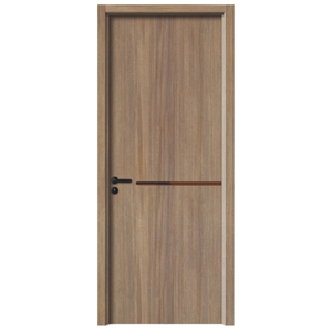 Puertas de Madera MDF Sólidas de Estilo Minimalista, Puertas de Habitación con Núcleo de Panal, Resistentes al Agua y al Fuego, Puertas de Polímero Ignífugas para Casas - Product Image 1