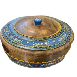 Elegante frasco para servir galletas para el hogar, Hotel y restaurantes, servicio de fecha, tamaño personalizado, diseño moderno, tazón de madera para fruta seca - Product Image 1