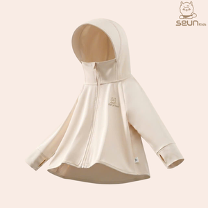 เสื้อแจ็คเก็ตเด็ก SEUN แบบมีฮู้ด ผ้าซอฟต์เชลล์ สีพื้น แขนยาว สไตล์ลำลอง สำหรับเด็ก พร้อมโลโก้ที่อกซ้าย - Product Image 1