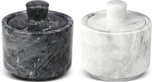 Elegant marble container modern luxury decor stylish serving decor premium countertop styling marble decorative accessory - Product Image 4