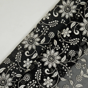 Tela de Lujo con Bordado Malty, Malla de Poliéster Transpirable con Patrón Floral para Vestidos de Novia y Fiesta - Product Image 2
