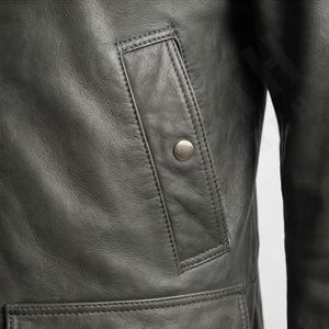 Chaqueta Larga Estilo Motociclista NAI-0438B, Abrigo de Moda, Ropa Exterior Resistente, Prenda Protectora para Motociclistas, Color Personalizado - Product Image 5