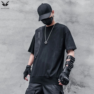 เสื้อยืดเทคแวร์ผู้ชายขายส่ง เสื้อยืดสตรีทแวร์แนวแทคติคอล ฟังก์ชั่นหลากหลาย แห้งเร็วสำหรับฤดูร้อน พร้อมบริการสกรีนแบรนด์ตามสั่ง - Product Image 3