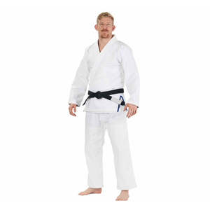 Uniforme de Karate Gi Blanco, Negro y Azul para Niños y Adultos Hecho en Pakistán Uniformes de Artes Marciales Karate Gi Precio al por Mayor - Product Image 1