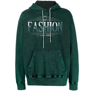 Sudadera con Capucha de Dibujos Animados Dressed Impress para Hombre, Sudadera de Punto Azul Extra Grande, Estilo Casual de Otoño, Logotipo Estampado en la Parte Delantera, 100% Algodón, 350g - Product Image 1