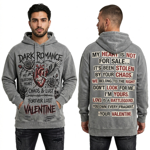 Sudadera con Capucha de Algodón Orgánico Sostenible y Poliéster Reciclado para Hombre, Sudadera Ecológica Personalizada de Forro Polar, Ropa Urbana Sostenible de Fábrica - Product Image 4