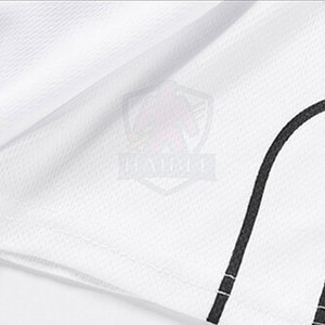 ชุดเสื้อยืดและกางเกงขาสั้นผู้ชายแบบสองชิ้นขายดีที่สุด พร้อมโลโก้สั่งทำพิเศษ เอวยางยืด ความยาวระดับเข่า คุณภาพสูง เหมาะสำหรับใส่ในช่วงฤดูร้อน - Product Image 5