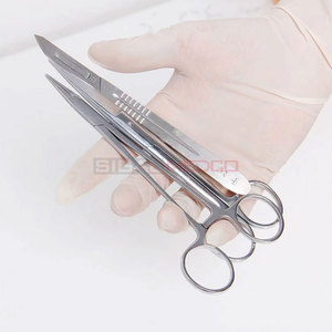 High-Quality Stainless Steel Suture <b>Practice</b> Kit Surgical Suturing Needle Holders Forceps Scissors <b>Pads</b> Kit Medic Instruments - Product Image 3