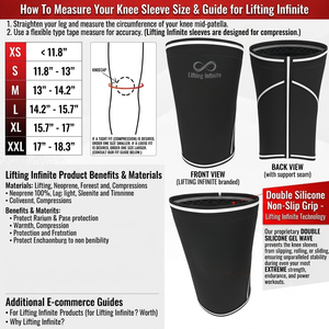 Genouillère de compression antidérapante OEM pour sport, musculation et powerlifting, 7 mm, en nylon et élasthanne, élasticité réglable - Product Image 5