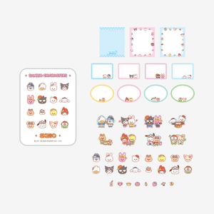 STRAYKIDS Tin Case <b>Sticky</b> <b>Note</b> Set with SKZOO X SANRIO Characters for Personalizing Your Devices with Fun Stickers & Skins! - Product Image 1