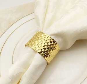 Anillos de Servilleta Dorados para Decoración de Mesa, Porta Servilletas Metálicos Decorativos para Bodas, Fiestas, Cenas, Restaurantes y Decoración del Hogar - Product Image 1