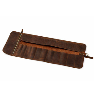 Premium leather <b>tool</b> <b>roll</b> organizer bags wholesale OEM supplier custom logo export quality portable storage custom quality - Product Image 6