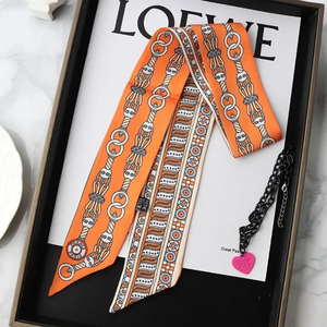 Pañuelo de seda cuadrado de moda para mujer, lazos para el pelo, diademas, bandanas, pañuelos para la muñeca, pañuelos para el cuello, foulards, lazos para el cuello, agradable al tacto - Product Image 2