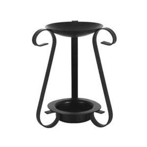 Brûleur d'huile aromatique décoratif personnalisé en céramique et métal, chauffe-huile romantique pour bougie chauffe-plat en métal - Product Image 4