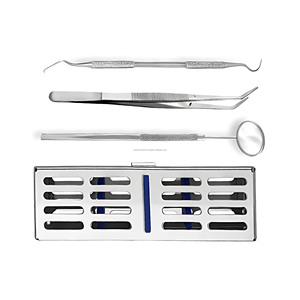 Juego de Instrumentos Dentales de Acero Inoxidable de 3 Piezas con Bandeja de Esterilización, Certificación CE ISO, Proveedor Mayorista - Product Image 5