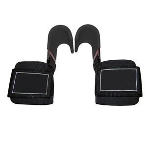 Ganchos de Alta Resistencia con Diseño Innovador y Personalizado, Antideslizantes, con Soporte para Muñeca, para Entrenamiento de Fisicoculturismo, Material de Neopreno, con OEM - Product Image 1