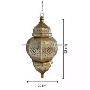 Best 2024 etching iron hanging lantern home wedding decoration and supplier office rectangle shape good for decoration lantern