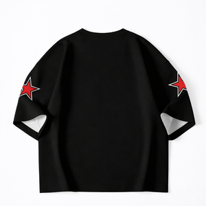 Maillot de football américain personnalisé tendance, streetwear, numéro personnalisé, respirant, écologique, vêtements de sport, t-shirts graphiques à col en V, USA - Product Image 5