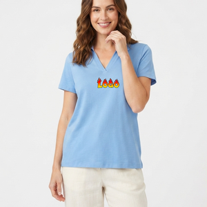OEM Manufacturer 220 Gsm 100% Cotton Heavy Fabric High Quality Pique Cotton <b>Women</b> Work Wear <b>Polo</b> <b>Shirts</b> With Custom Logo - Product Image 4