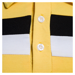 Camiseta de Manga Larga Amarilla para Hombre, Diseño de Bloques de Color, Estilo Casual, Tejido Transpirable - Product Image 4