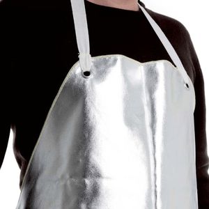 Delantales de Soldadura sin Mangas de Cuero de Primera Calidad, Aluminizados, de Alto Rendimiento, Resistentes al Calor y al Aceite, Resistentes al Fuego - Product Image 2