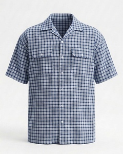 Camisa de Vestir a Cuadros Premium para Hombre, Manga Larga, 100% Algodón, Diseño de Ventana, Cuadros, Tela Tattersall, Corte Ajustado, Formal de Negocios - Product Image 2